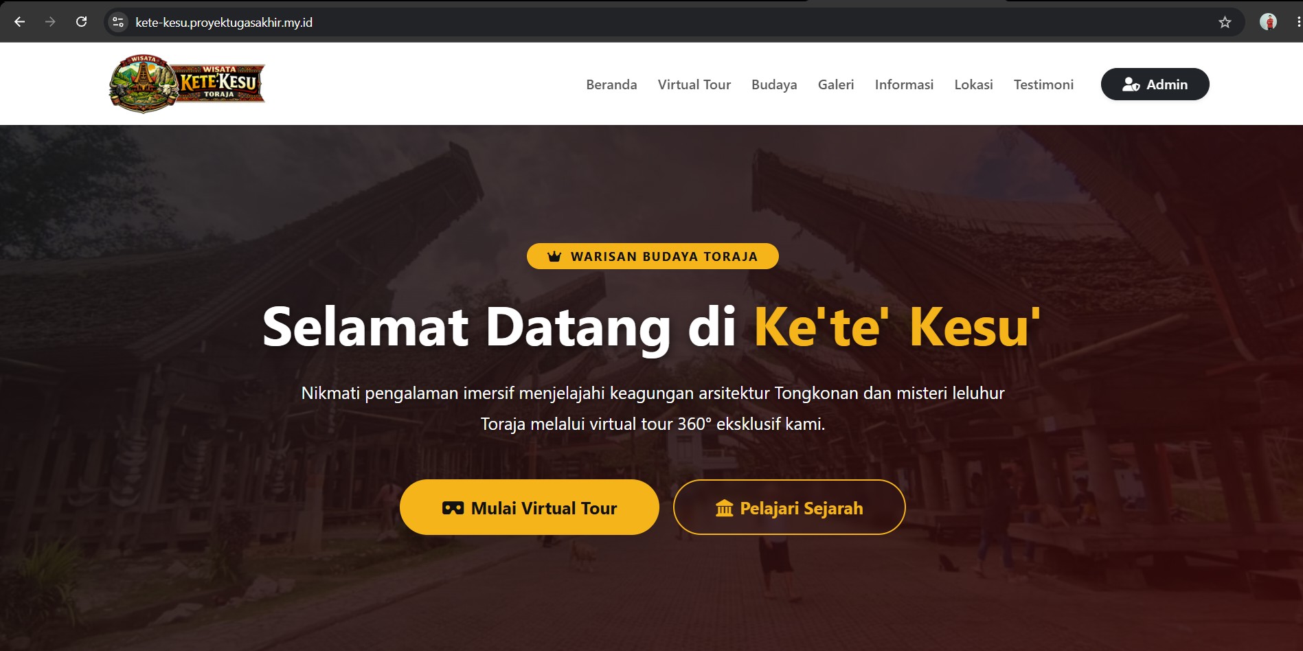 Screenshot Wisata Kete Kesu