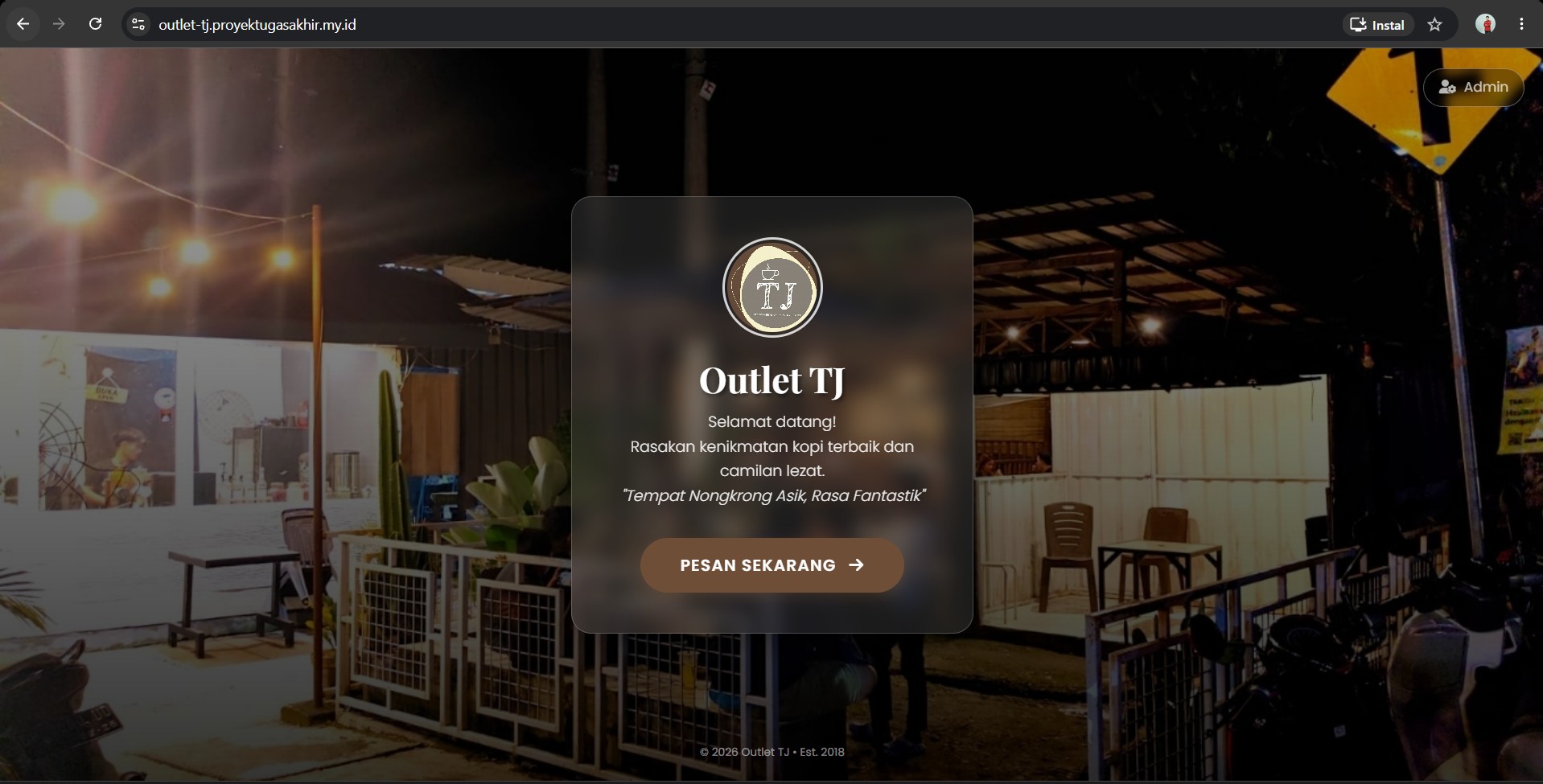 Screenshot Outlet TJ